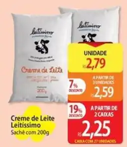 Atacadão Creme de Leite Leitissimo oferta