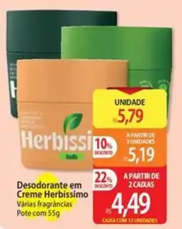 Atacadão Desodorante em Creme Herbíssimo oferta