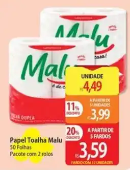 Atacadão Papel Toalha Malu oferta