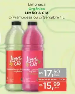Supermercados Mundial Limonada Orgânica Limão & Cia oferta