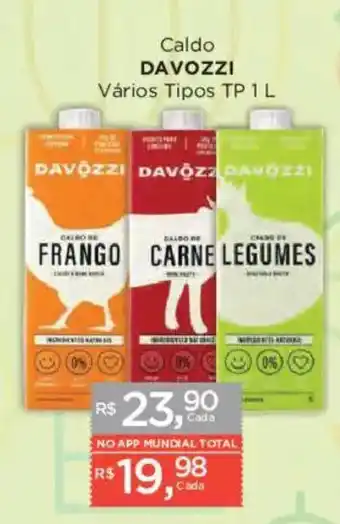 Caldo davoZZi vários tipos tp 1 l