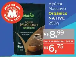 Supermercados Mundial Açúcar mascavo orgânico oferta