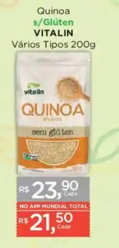 Supermercados Mundial Quinoa s/glúten vitalin oferta