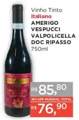 Supermercados Mundial Vinho tinto italiano amerigo vespucci valpolicella doc ripasso oferta