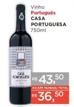 Supermercados Mundial Vinho Português Casa Portuguesa oferta