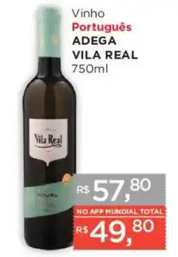 Supermercados Mundial Vinho Português Adega Vila Real oferta