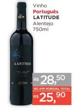 Supermercados Mundial Vinho Português Latitude oferta