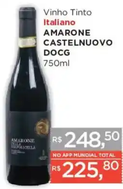 Supermercados Mundial Vinho tinto italiano amarone castelnovo docg oferta