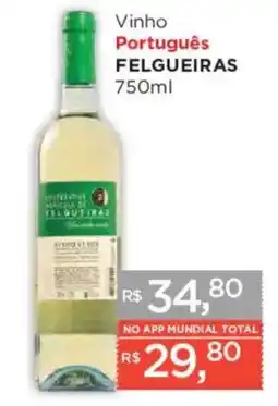 Supermercados Mundial Vinho Português Felgueiras oferta