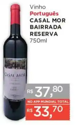 Supermercados Mundial Vinho Português Casal Mor Bairrada Reserva oferta