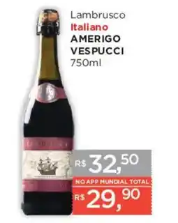 Supermercados Mundial Lambrusco italiano amerigo vespucci oferta