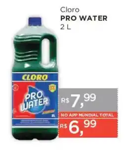 Supermercados Mundial Cloro pro water oferta