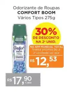 Supermercados Mundial Odorizante de Roupas Comfort Boom oferta
