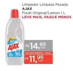 Supermercados Mundial Limpador Limpeza Pesada Ajax Fresh Original/Lemon oferta
