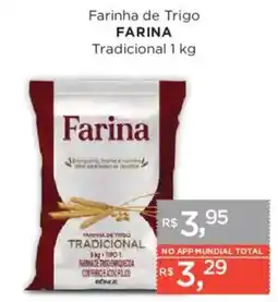 Supermercados Mundial Farinha de trigo tradicional oferta