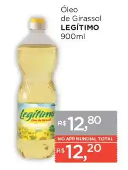 Supermercados Mundial Óleo de girassol legítimo oferta