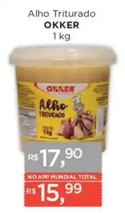 Supermercados Mundial Alho Triturado Okker oferta