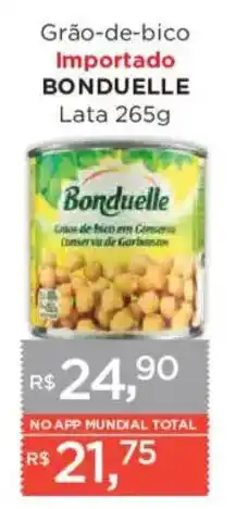 Supermercados Mundial Grão-de-bico importado bonduelle oferta