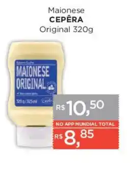 Supermercados Mundial Maionese cepera original oferta