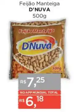 Supermercados Mundial Feijão Manteiga D'Nuva oferta