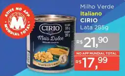 Supermercados Mundial Milho Verde Italiano Cirio oferta
