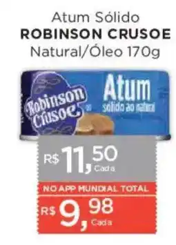 Supermercados Mundial Atum sólido robinson crusoe natural/óleo oferta