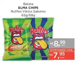 Supermercados Mundial Batata elma chips ruffles vários sabores oferta