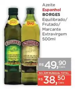 Supermercados Mundial Azeite espanhol borges equilibrado/frutado/marcante extravirgem oferta