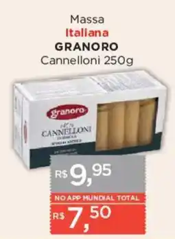 Supermercados Mundial Massa italiana granoro cannelloni oferta