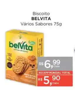 Supermercados Mundial Biscoito belVita Vários Sabores oferta