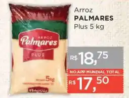 Supermercados Mundial Arroz palmares plus oferta