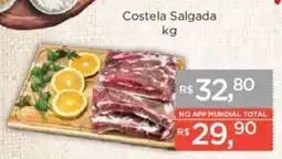 Supermercados Mundial Costela salgada oferta