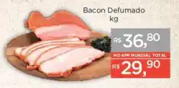 Supermercados Mundial Bacon Defumado oferta