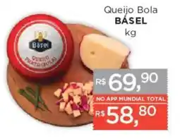 Supermercados Mundial Queijo bola bássel oferta