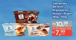 Supermercados Mundial Sobremesa batavo brigadeirão/manjar/pudim oferta