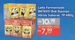 Supermercados Mundial Leite fermentado batavo bob esponja vários sabores oferta