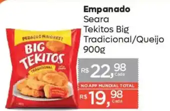 Empanado seara tekitos big tradicional/queijo