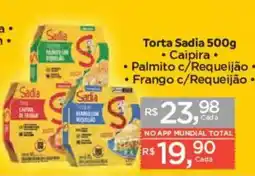 Supermercados Mundial Torta sadia oferta
