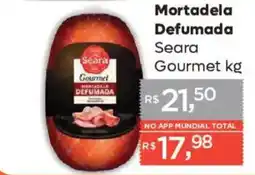 Supermercados Mundial Mortadela Defumada Seara Gourmet oferta