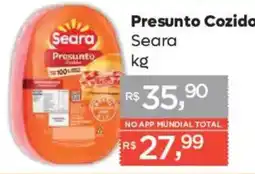 Supermercados Mundial Presunto cozido oferta