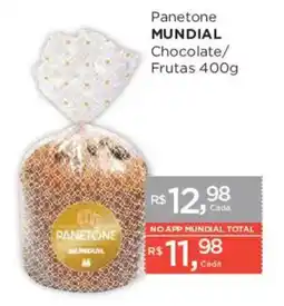 Supermercados Mundial Panetone mundial chocolate/frutas oferta