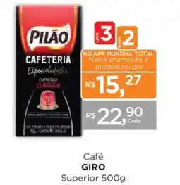Supermercados Mundial Café giro superior oferta