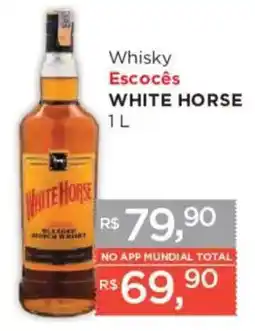 Supermercados Mundial Whisky Escocês White Horse oferta