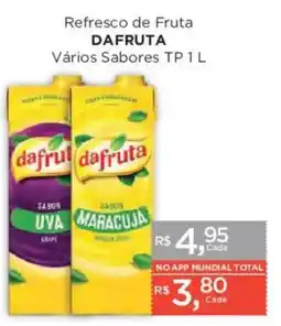 Supermercados Mundial Refresco de Fruta Dafruta Vários Sabores oferta