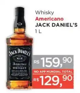 Supermercados Mundial Whisky americano jack daniel's oferta