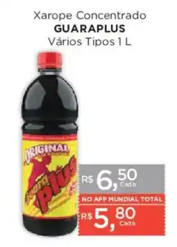 Supermercados Mundial Xarope concentrado guaraplus vários tipos oferta