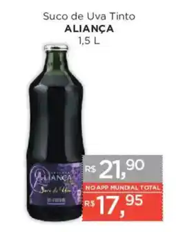 Supermercados Mundial Suco de Uva Tinto Aliança oferta
