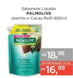 Supermercados Mundial Sabonete Líquido Palmolive Jasmim e Cacau Refil oferta