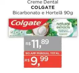 Supermercados Mundial Creme Dental Colgate Bicarbonato e Hortelã oferta