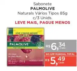 Supermercados Mundial Sabonete palmolive naturals vários tipos oferta